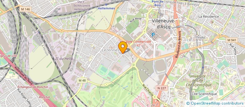localisation de l'entreprise PROCESS & INFORMATIQUE à LILLE