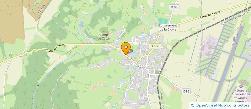 localisation de l'entreprise PROCESS INSTRUMENTATION &ANALYSE INDUSTRIELLE  OSSUN