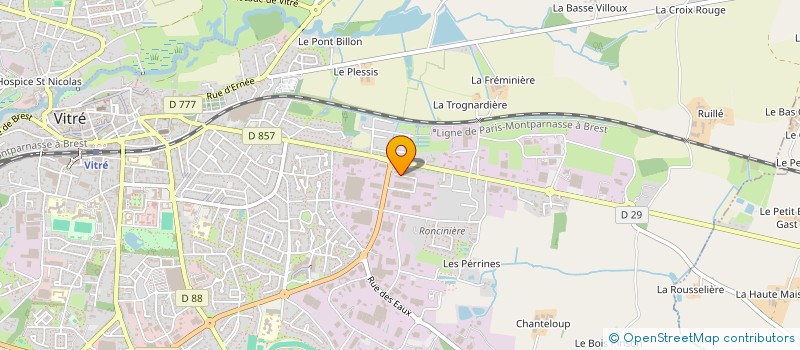 localisation de l'entreprise PROCESS MEDICAL à VITRE