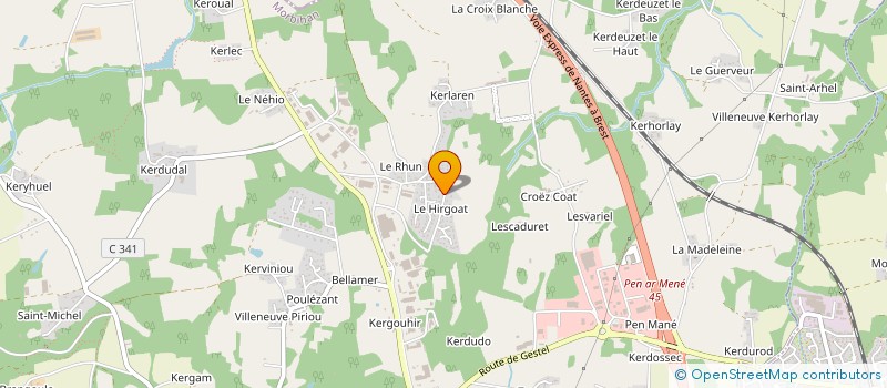 localisation de l'entreprise PROCESS OPTIMISATION DES DECHETS 56  GUIDEL