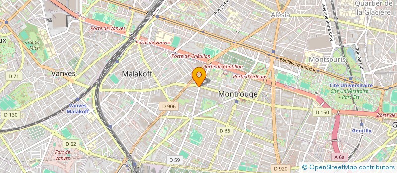 localisation de l'entreprise PROCESS PATRIMOINE & FINANCES à MONTROUGE