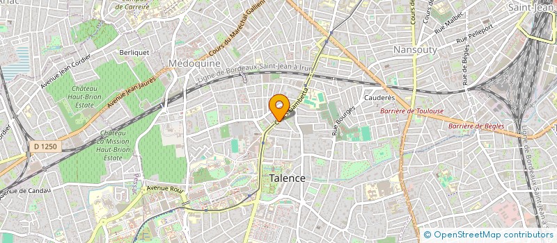 localisation de l'entreprise PROCH-VIDALIE  TALENCE