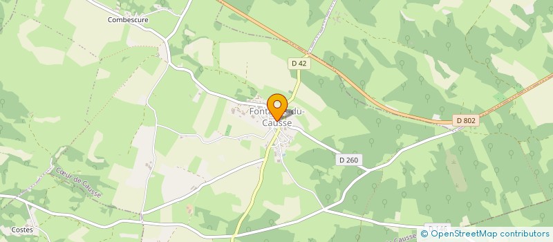 localisation de l'entreprise PROCHE  COEUR DE CAUSSE