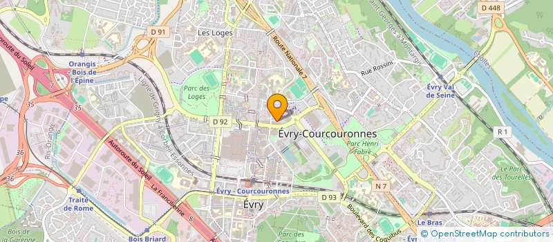 localisation de l'entreprise +PROCHE à EVRY-COURCOURONNES
