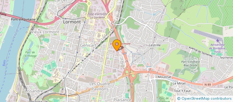 localisation de l'entreprise PROCHILAB à LORMONT