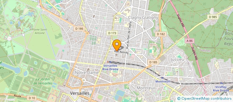localisation de l'entreprise PROCHIM à VERSAILLES