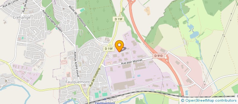 localisation de l'entreprise PROCHIMAL PRODUITS CHIMI ALSACE LORRAINE à FAULQUEMONT