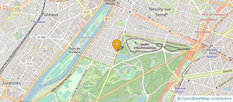 localisation de l'entreprise PROCHINVEST à NEUILLY-SUR-SEINE
