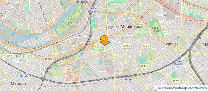 localisation de l'entreprise PROCIA CONSEIL à ISSY-LES-MOULINEAUX