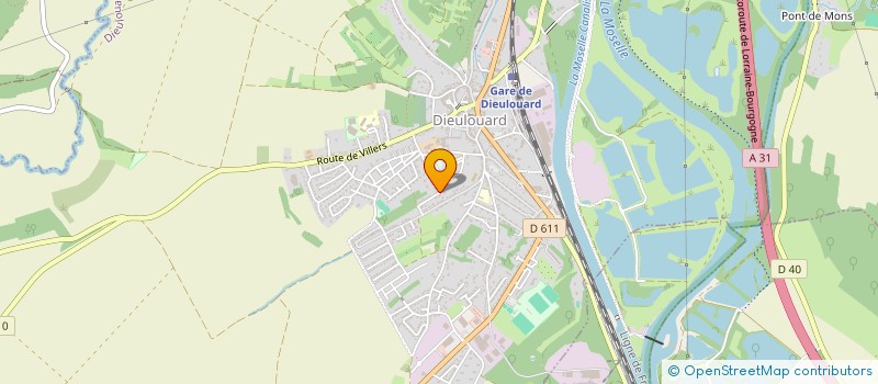 localisation de l'entreprise PROCID  DIEULOUARD