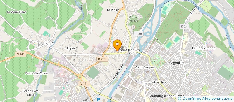 localisation de l'entreprise PROCIDA à COGNAC