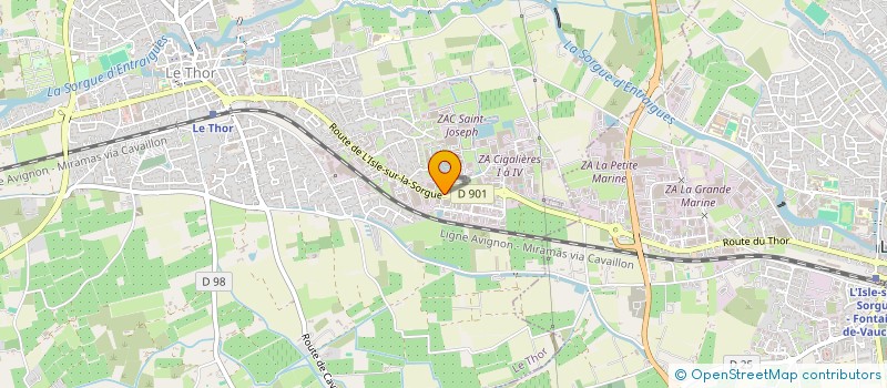 localisation de l'entreprise PROCIE LE THOR  LE THOR