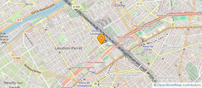 localisation de l'entreprise PROCISIA à LEVALLOIS-PERRET