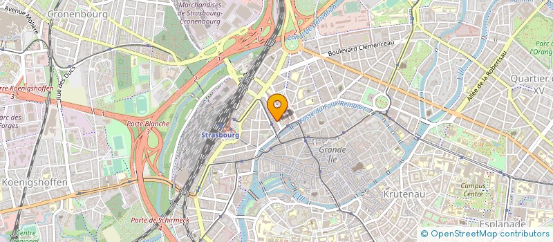 localisation de l'entreprise PROCIVIS ALSACE  STRASBOURG
