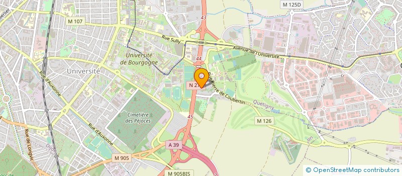localisation de l'entreprise PROCIVIS BOURGOGNE NORD  DIJON