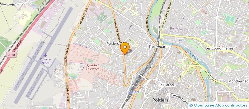 localisation de l'entreprise PROCIVIS POITOU-CHARENTES à POITIERS