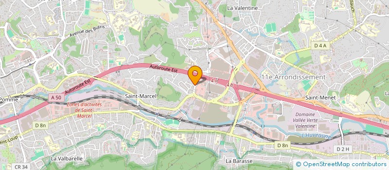 localisation de l'entreprise PROCLAIR à MARSEILLE