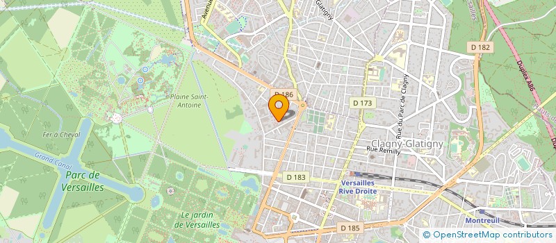 localisation de l'entreprise PROCLEAN SERVICES à VERSAILLES