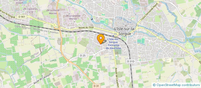 localisation de l'entreprise PROCLEAN SERVICES  L'ISLE-SUR-LA-SORGUE