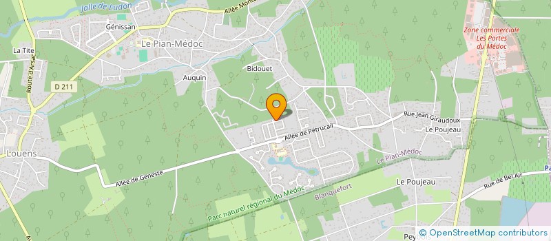 localisation de l'entreprise PROCLEAN SERVICES  LE PIAN-MEDOC