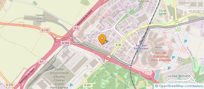 localisation de l'entreprise PROCLIM CVC à VILLEPINTE