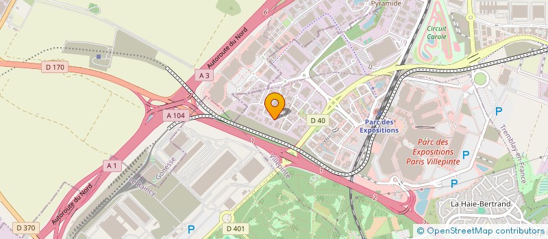 localisation de l'entreprise PROCLIM SERVICES à VILLEPINTE