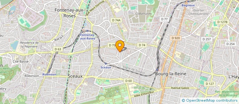 localisation de l'entreprise PROCLYNEO SARL à SCEAUX