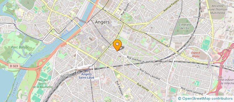 localisation de l'entreprise PROCODIS à ANGERS