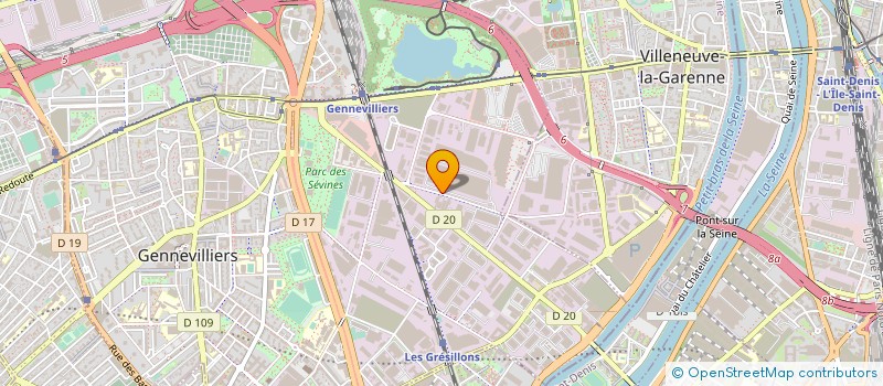 localisation de l'entreprise PROCODIS FRANCE à GENNEVILLIERS