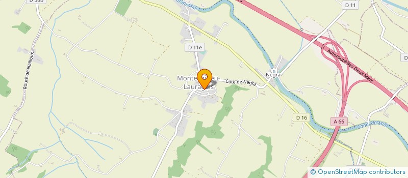 localisation de l'entreprise PROCOFI (PROSPECTIONS  CONSEILS  COMMERCE  FINANCES  INTERMEDIATIONS)  MONTESQUIEU-LAURAGAIS