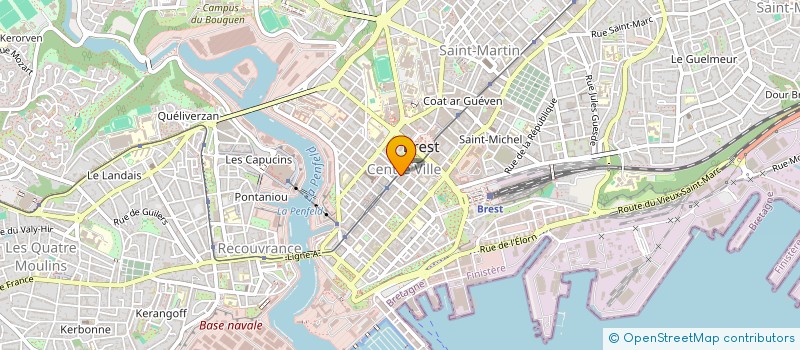 localisation de l'entreprise PROCOIFF à BREST
