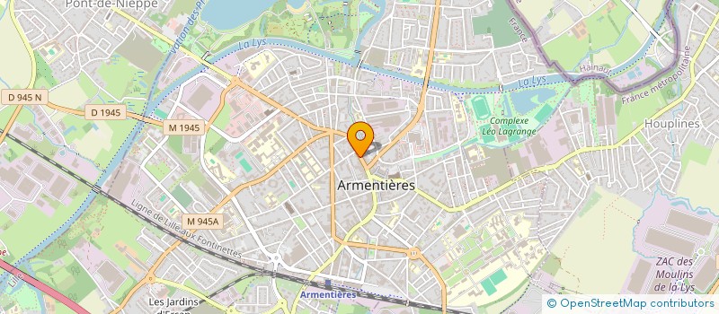 localisation de l'entreprise PROCOIFF  ARMENTIERES