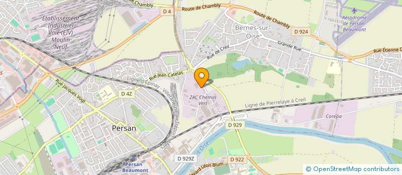 localisation de l'entreprise PROCOM  PERSAN