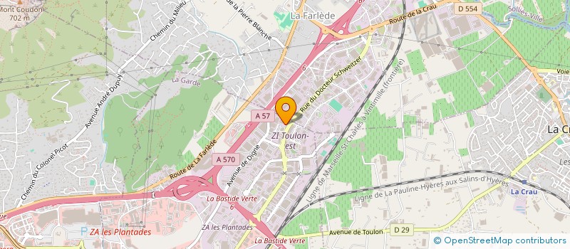 localisation de l'entreprise PROCOM à LA GARDE