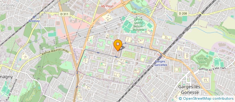 localisation de l'entreprise PROCOM POLYVALENT SECURITE SARL  SARCELLES