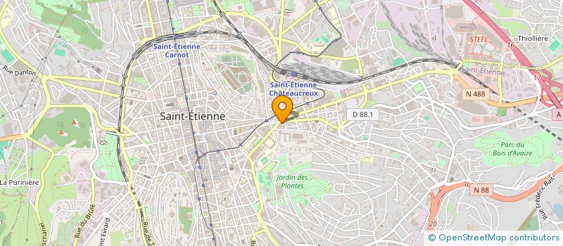 localisation de l'entreprise PROCOM RA à SAINT-ETIENNE