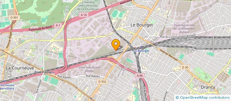 localisation de l'entreprise PROCONCEPT à LE BOURGET