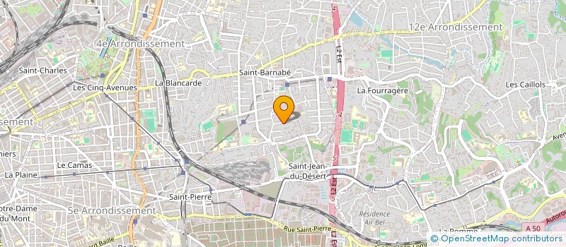 localisation de l'entreprise PROCONCEPT à MARSEILLE