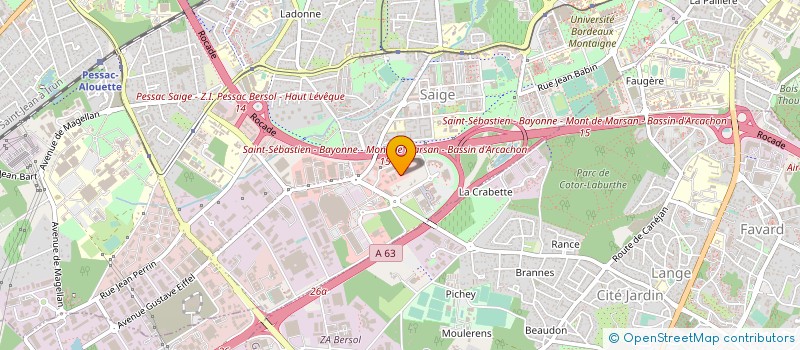 localisation de l'entreprise PROCONCEPT à PESSAC