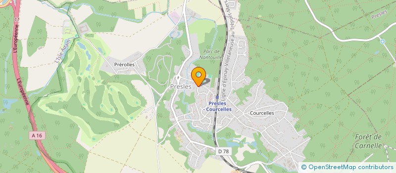 localisation de l'entreprise PROCONSTRUCT  PRESLES