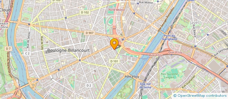 localisation de l'entreprise PROCONTACT à BOULOGNE-BILLANCOURT