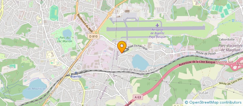 localisation de l'entreprise PROCOPTERE  ANGLET