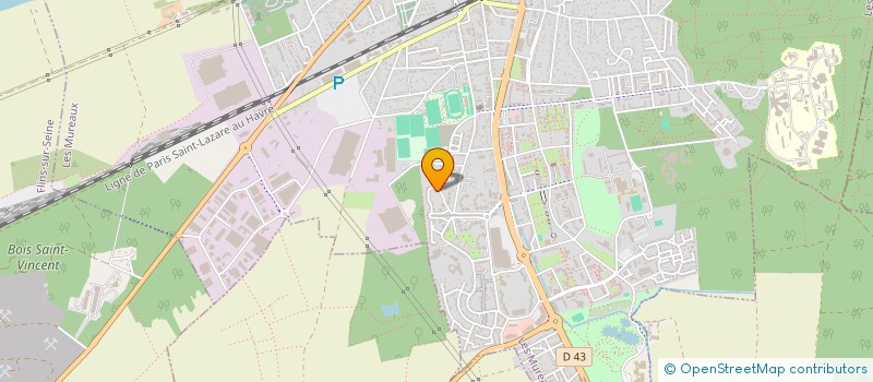 localisation de l'entreprise PROCREAM à LES MUREAUX
