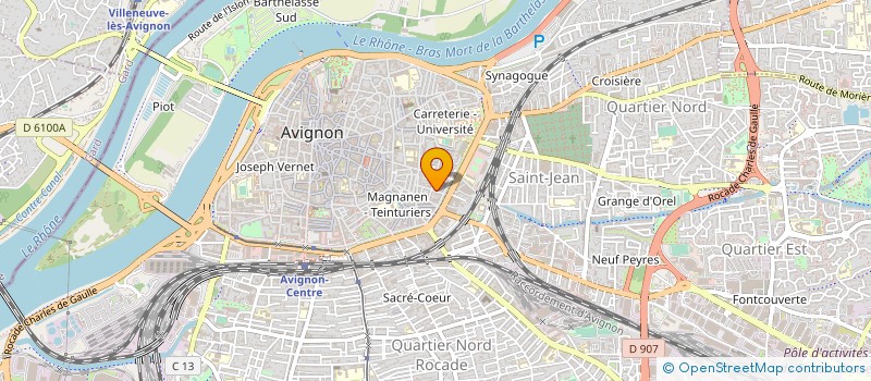 localisation de l'entreprise PROCREART à AVIGNON