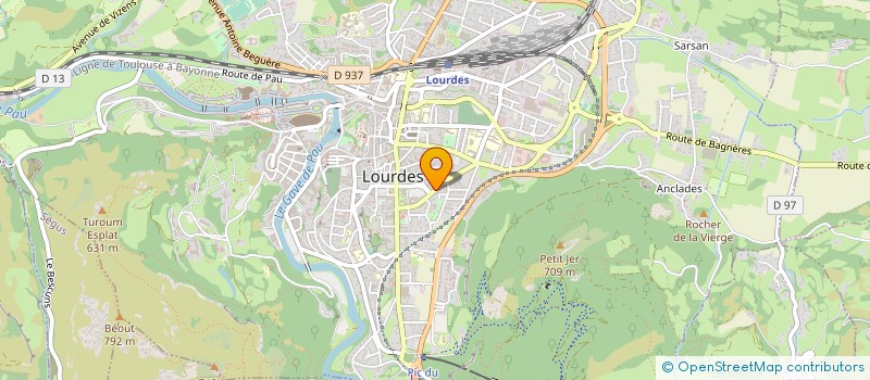 localisation de l'entreprise PROCUISINES à LOURDES
