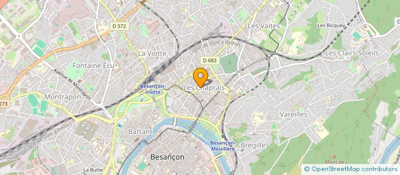 localisation de l'entreprise PROCURE MISSIONS DU LEVANT à BESANCON