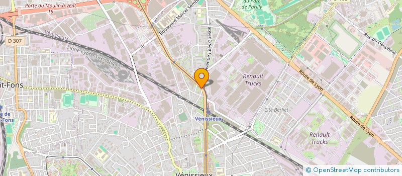 localisation de l'entreprise PROCURE MISSIONS DU LEVANT à VENISSIEUX