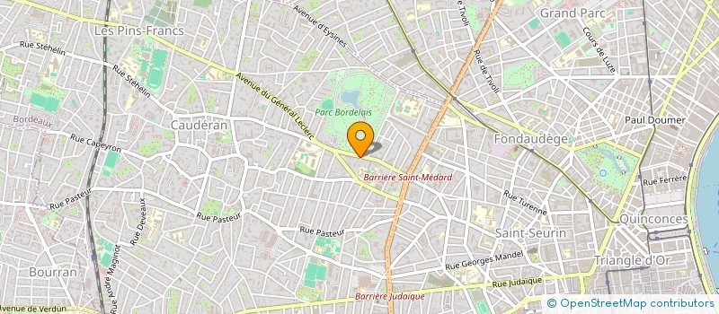 localisation de l'entreprise PROCYCLES 33 à BORDEAUX