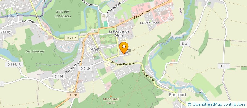 localisation de l'entreprise PROCYON PATRIMOINE à ANET