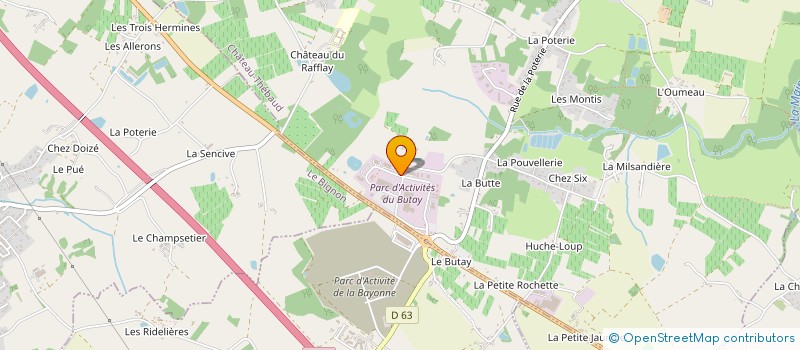 localisation de l'entreprise PROCYON SELARL DE VETERINAIRES à CHATEAU-THEBAUD